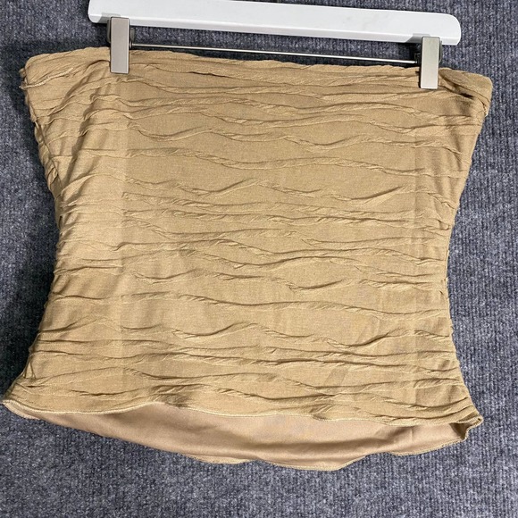 Princess Polly Tube Top 10 Large Mushroom Tan Strapless Cecile Textured NWT - Picture 4 of 14